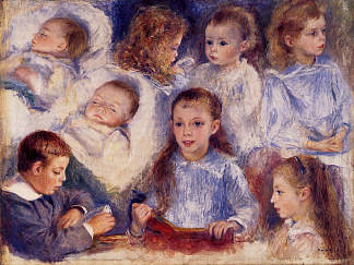 保罗·贝拉德子女的研究 Studies of the Children of Paul Berard (1881)，皮耶尔·奥古斯特·雷诺阿