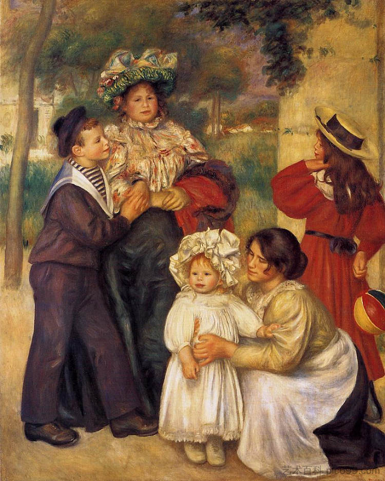 艺术家的家庭 The Artist`s Family (1896),皮耶尔·奥古斯特·雷诺阿