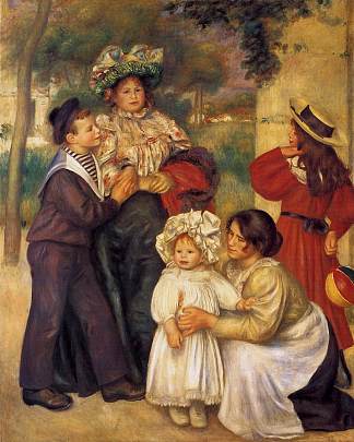 艺术家的家庭 The Artist`s Family (1896)，皮耶尔·奥古斯特·雷诺阿