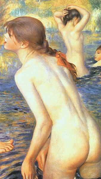 的游泳者 The Bathers (1887)，皮耶尔·奥古斯特·雷诺阿