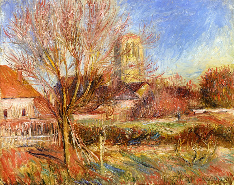 埃索耶的教堂 The Church at Essoyes,皮耶尔·奥古斯特·雷诺阿