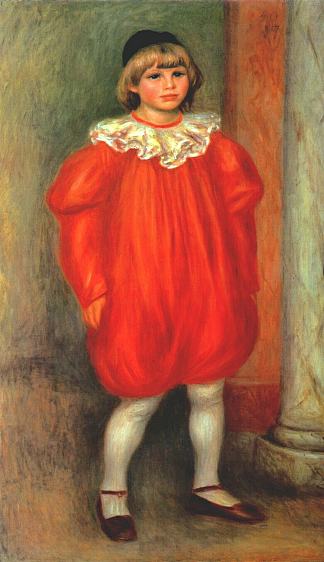 The Clown (Claude Ranoir in Clown Costume) The Clown (Claude Ranoir in Clown Costume) (1909)，皮耶尔·奥古斯特·雷诺阿