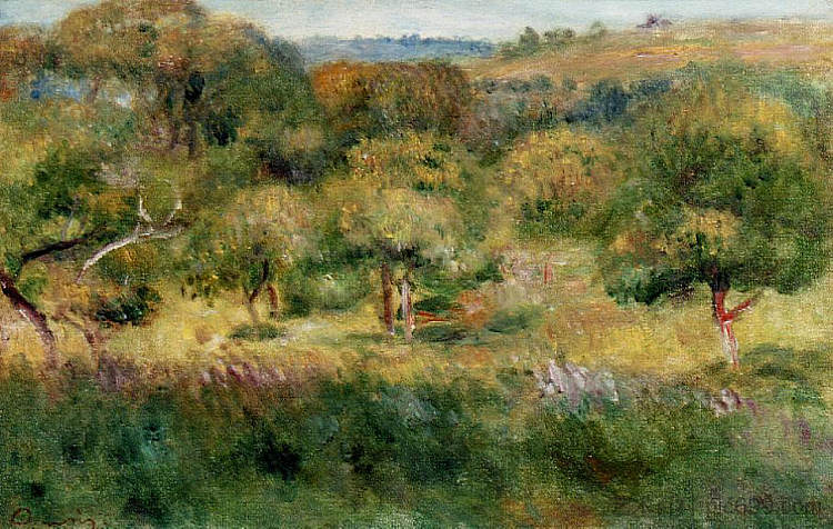 布列塔尼的森林边缘 The Edge of the Forest in Brittany (1893),皮耶尔·奥古斯特·雷诺阿