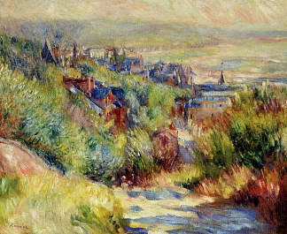 特鲁维尔山 The Hills of Trouville (c.1885)，皮耶尔·奥古斯特·雷诺阿