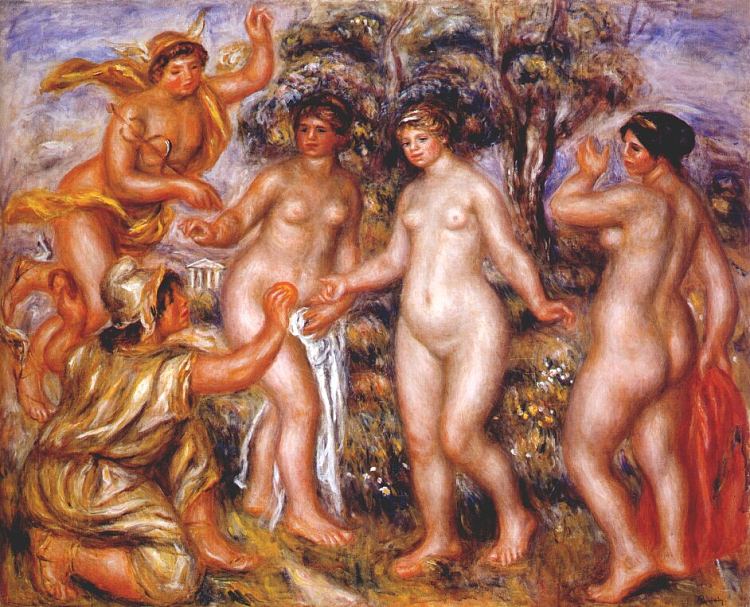 《巴黎的审判》 The Judgment of Paris (1913 - 1914)，皮耶尔·奥古斯特·雷诺阿