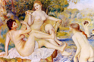 大泳客 The Large Bathers (1887)，皮耶尔·奥古斯特·雷诺阿