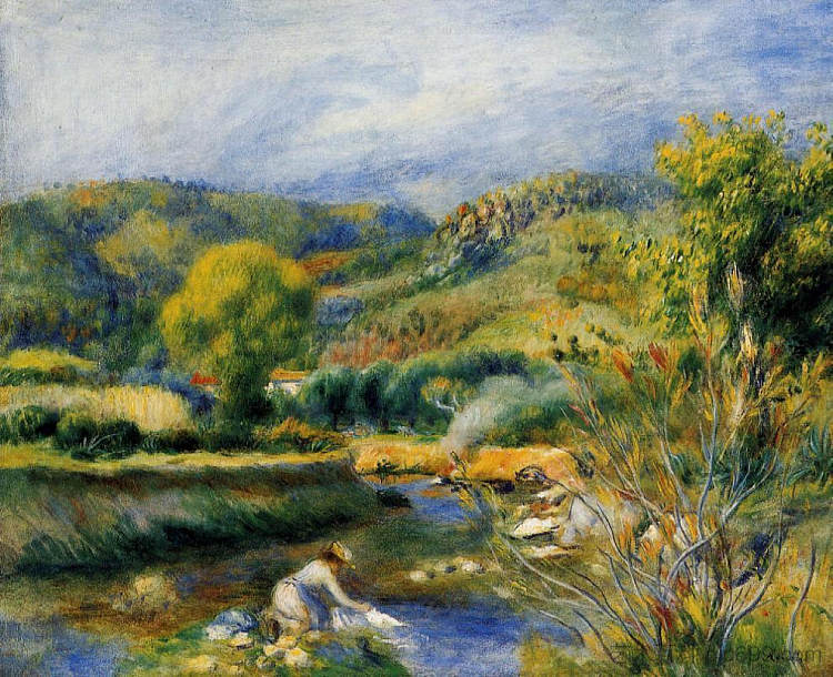 的洗衣女工 The Laundress (c.1891),皮耶尔·奥古斯特·雷诺阿