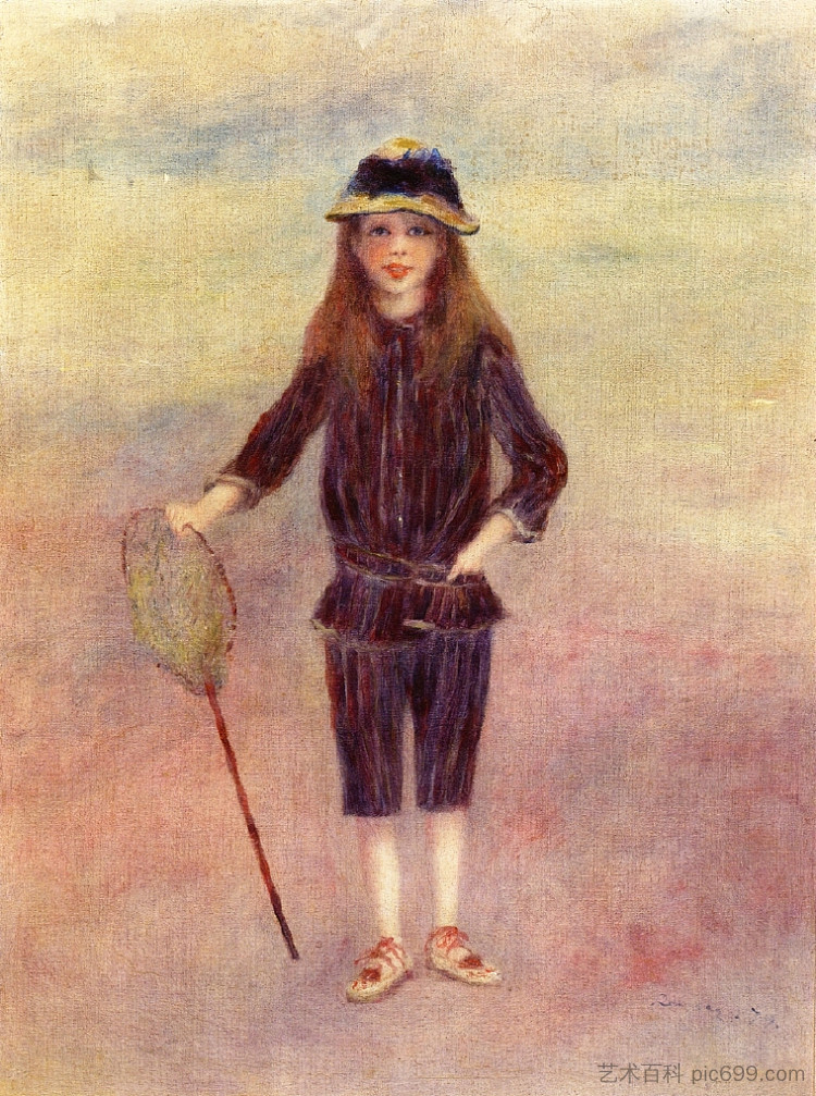 小渔女 The Little Fishergirl (1879)，皮耶尔·奥古斯特·雷诺阿