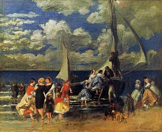 划船派对的回归 The Return of the Boating Party (1862)，皮耶尔·奥古斯特·雷诺阿