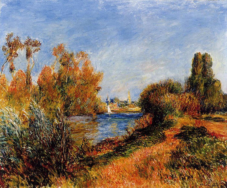 治疗他的创伤 The Seine at Argenteuil (1888)，皮耶尔·奥古斯特·雷诺阿