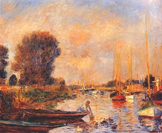 治疗他的创伤 The seine at argenteuil (1888)，皮耶尔·奥古斯特·雷诺阿