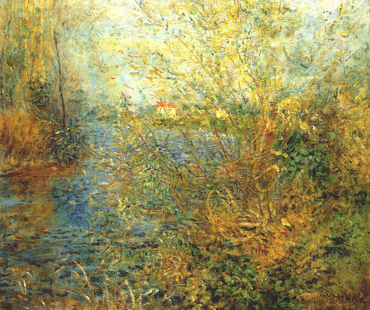 阿让特伊的塞纳河 The Seine at Argenteuil (c.1875),皮耶尔·奥古斯特·雷诺阿