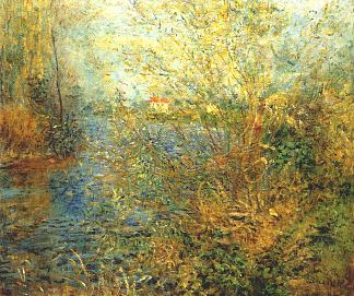 阿让特伊的塞纳河 The Seine at Argenteuil (c.1875)，皮耶尔·奥古斯特·雷诺阿