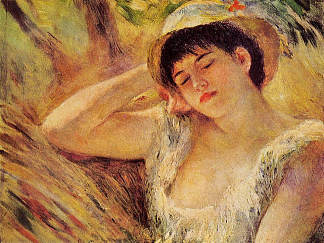 沉睡者 The Sleeper (1880)，皮耶尔·奥古斯特·雷诺阿