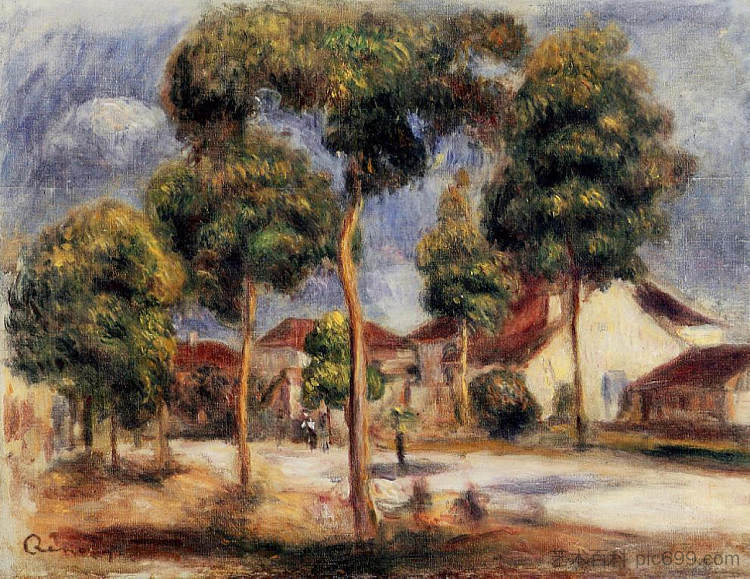 阳光街 The Sunny Street (c.1900),皮耶尔·奥古斯特·雷诺阿