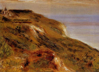 瓦兰奇维尔教堂和悬崖 The Varangeville Church and the Cliffs (1880)，皮耶尔·奥古斯特·雷诺阿