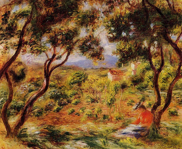 加涅斯的葡萄园 The Vineyards of Cagnes (1906 - c.1908),皮耶尔·奥古斯特·雷诺阿