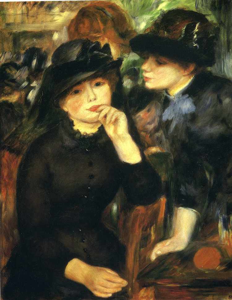 两个黑衣女孩 Two Girls in Black (1881),皮耶尔·奥古斯特·雷诺阿