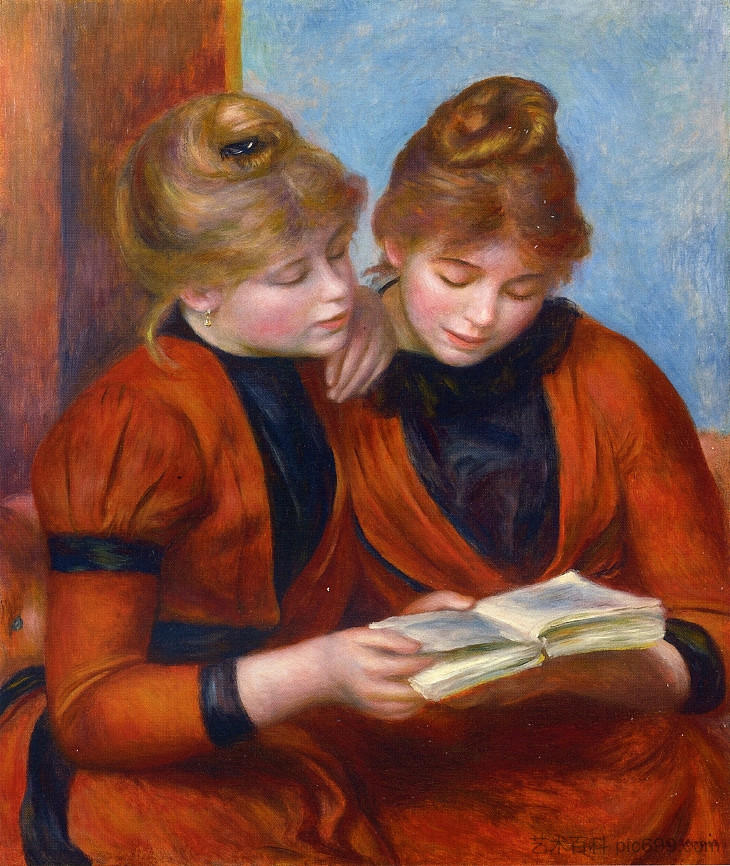 两个姐妹 Two Sisters (1889)，皮耶尔·奥古斯特·雷诺阿