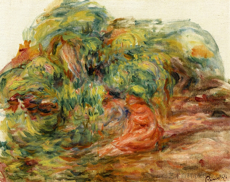 花园里的两个女人 Two Woman in a Garden,皮耶尔·奥古斯特·雷诺阿