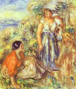 两个女人和一个孩子 Two Women and a Child，皮耶尔·奥古斯特·雷诺阿