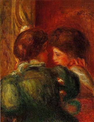 两个女人的头(The Loge) Two Women s Heads (The Loge) (1903)，皮耶尔·奥古斯特·雷诺阿