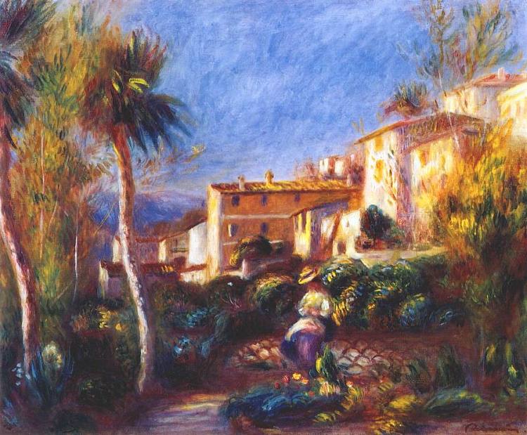 Villa de la poste在cagnes Villa de la poste at cagnes (1903),皮耶尔·奥古斯特·雷诺阿