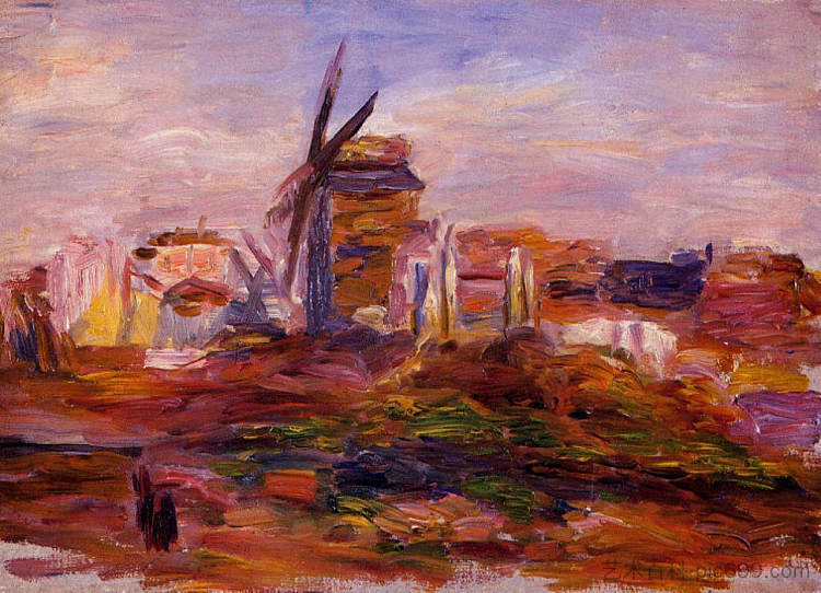 风车 Windmill,皮耶尔·奥古斯特·雷诺阿