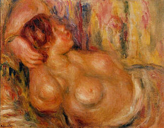 胸部的女人 Woman At the Chest (1919)，皮耶尔·奥古斯特·雷诺阿