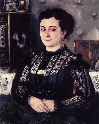 穿蕾丝衬衫的女人 Woman in a Lace Blouse (1869)，皮耶尔·奥古斯特·雷诺阿
