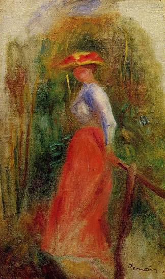 风景中的女人 Woman in a Landscape，皮耶尔·奥古斯特·雷诺阿