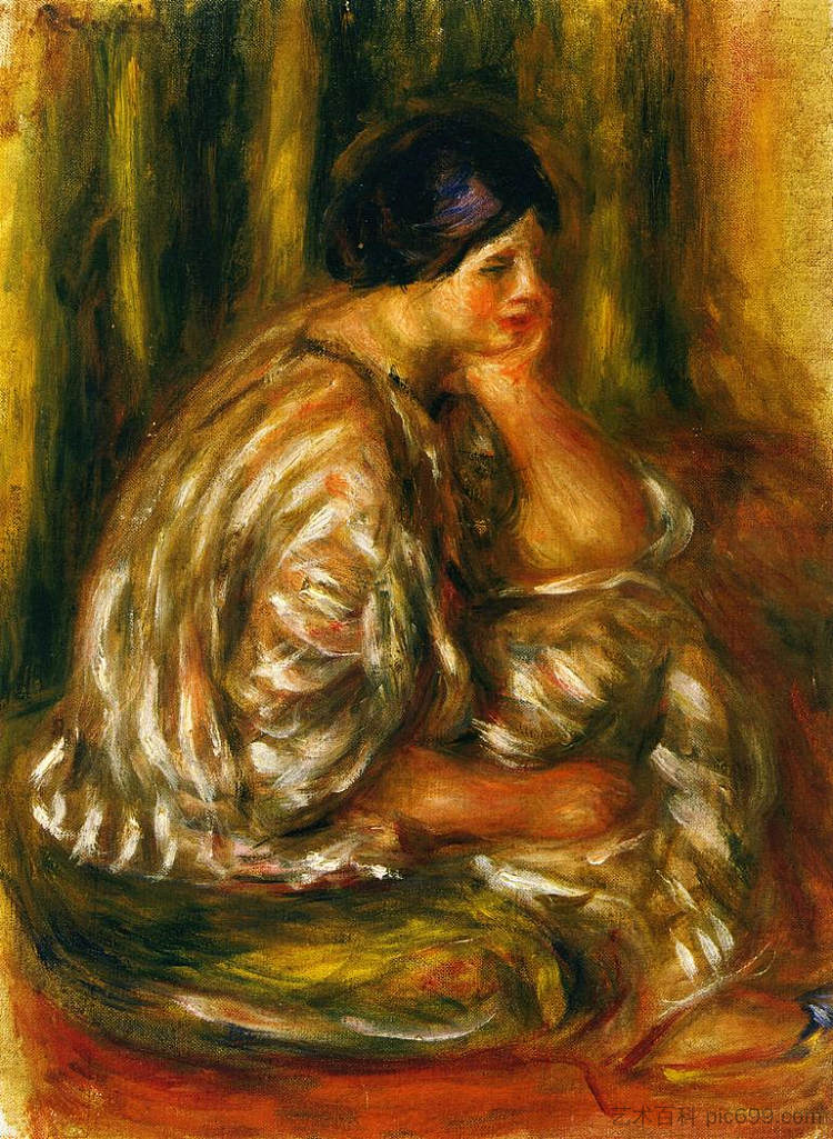 穿东方服装的女人 Woman in an Oriental Costume,皮耶尔·奥古斯特·雷诺阿