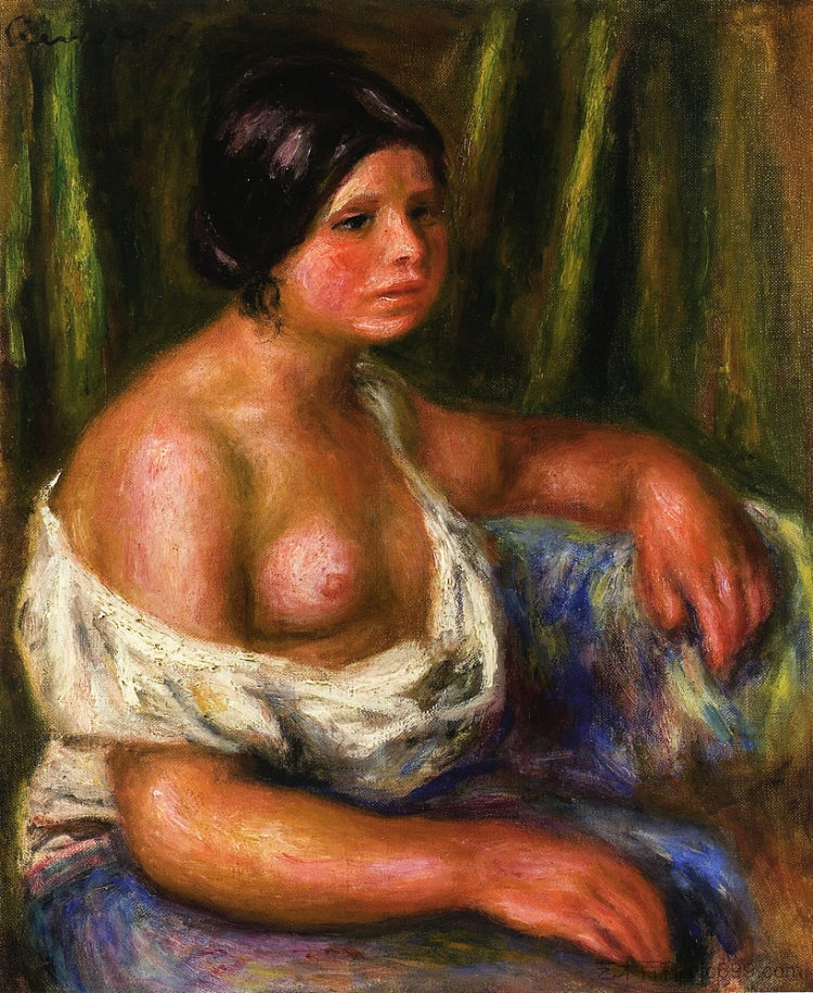 穿蓝衣的女人 Woman in Blue,皮耶尔·奥古斯特·雷诺阿