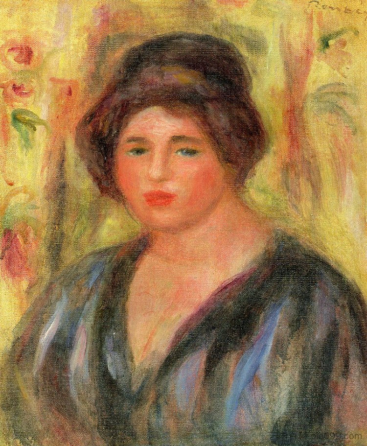 女人的头 Woman`s Head,皮耶尔·奥古斯特·雷诺阿