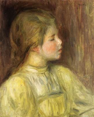 《女人的头》，《思想者》 Woman`s Head, The Thinker (c.1897)，皮耶尔·奥古斯特·雷诺阿