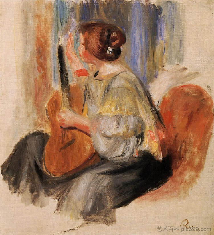 Woman with Guitar Woman with Guitar,皮耶尔·奥古斯特·雷诺阿