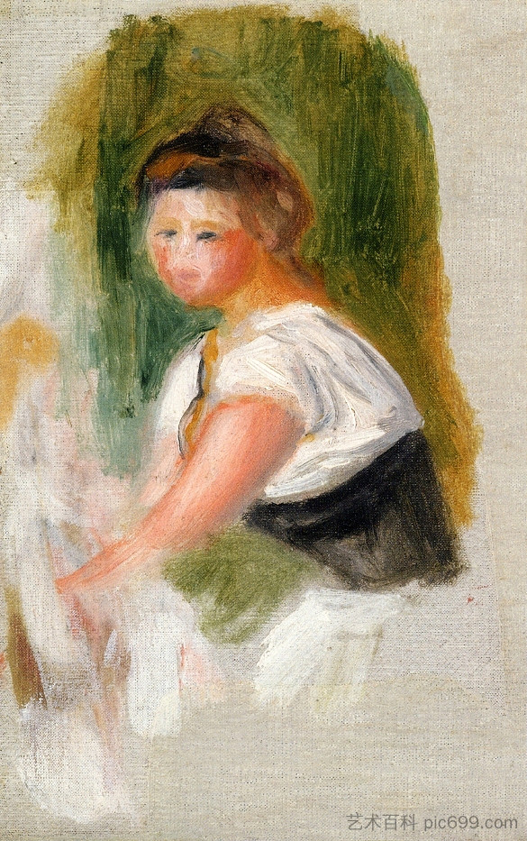 年轻的女人 Young Woman,皮耶尔·奥古斯特·雷诺阿