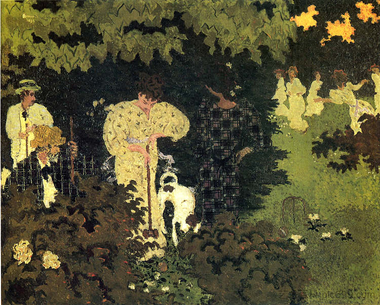 黄昏，或一轮槌球 Dusk, or A Round of Croquet (1892)，皮尔·波纳尔