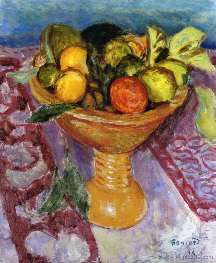 水果盘 Fruit Bowl (1914)，皮尔·波纳尔