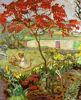红树花园 Garden with Red Tree (1909)，皮尔·波纳尔