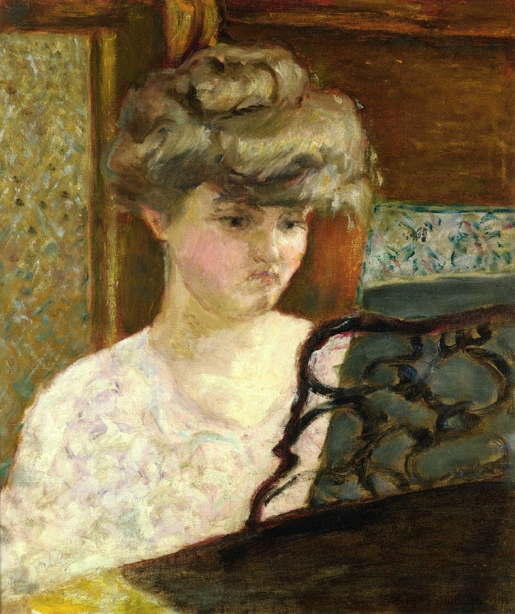 Misia at the Piano（又名Portrait of Misia Natanson） Misia at the Piano (also known as Portrait of Misia Natanson) (c.1902)，皮尔·波纳尔