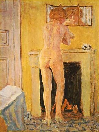 壁炉旁的裸体 Nude at the Fireplace (1913)，皮尔·波纳尔