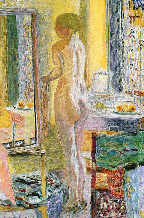 镜子前的裸体 Nude Before a Mirror (1931)，皮尔·波纳尔