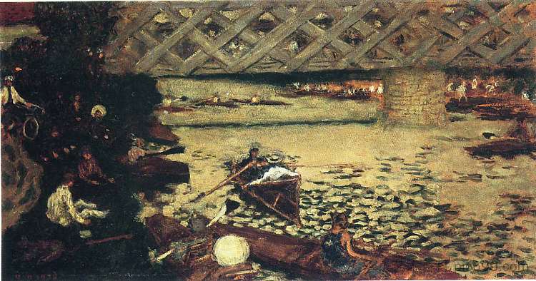 在茶头划船 The rowing at Chatou，皮尔·波纳尔