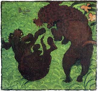 两只贵宾犬 Two Poodles (1891)，皮尔·波纳尔