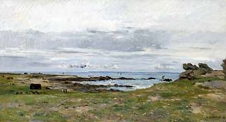 在布列塔尼海岸 Sur la Côté Bretonne (1883)，皮埃尔伊曼纽尔达摩耶