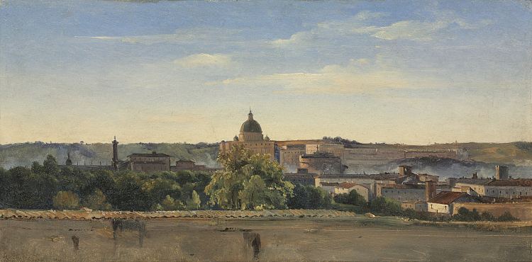 罗马景观 View of Rome (c.1782 - c.1784)，皮埃尔-亨利·德·瓦朗谢讷