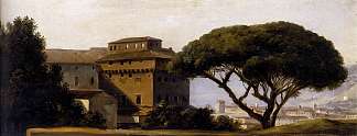 阿拉科利修道院与松树的景色 View of the Convent of Ara Coeli with Pines (c.1785)，皮埃尔-亨利·德·瓦朗谢讷
