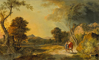 德米特里乌斯和米特拉达梯的历史景观 Paysage Historique Avec Démetrius Et Mithridate (1819)，皮埃尔-亨利·德·瓦朗谢讷