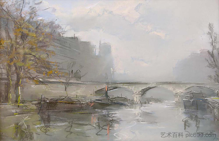 巴黎的玛丽桥 Le Pont Marie à Paris,皮埃尔-雅克·佩尔蒂埃